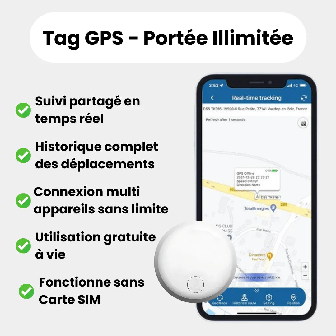 Traceur GPS pour Chat de Compagnie - Rondor - ANDROID / iOS