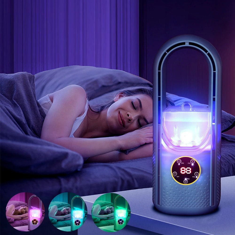 Climatiseur Portable Silencieux Sans Lame 2025 – Refroidissement Puissant, Silencieux et Moderne